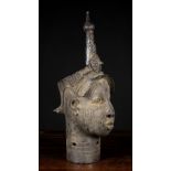 A Yoruba Bronze Head of Ife. This casting created using the lost wax method.