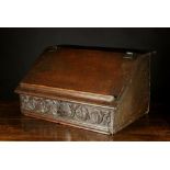 A Fine Charles II Yorkshire Carved Oak Desk Box.