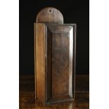 An 18th Century Hanging Candle Box of through dovetail jointed construction.