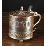 A Fine & Rare 17th Century Treen Lignum Vitae Tankard with engine turned decoration and bands of