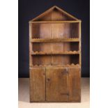 A 17th Century Folksy Oak Dresser of Primitive Construction.