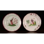 Two Late 18th/Early 19th Century Faience Plates;