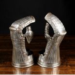 A Pair of 16th Century Maximilian Gauntlets, Circa 1530.