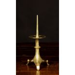 A 19th Century Neo-Gothic Pricket Candlestick in the 14th Century style.