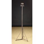 A Tall 17th/18th Century Wrought Iron Floor Standing Pricket Light.