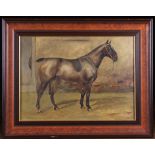 An Oil on Canvas: Portrait of a Bay Horse signed bottom right W. Westerop, 12 ins x 16 ins (30.