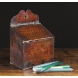 A 19th Century Boarded Oak Candle-box.