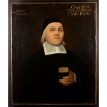 A Late 17th Century Oil on Canvas; Head & Shoulders Portrait of Rev.