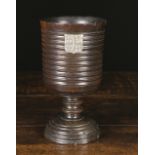 A Large & Important Late 17th Century Lignum Vitae Treen Goblet, Circa 1680,