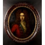 A 17th Century Oval Oil on Canvas: Head & Shoulders Portrait of John Churchill,