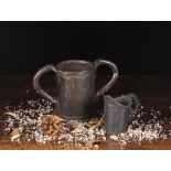 An Early 19th Century Leather Mug & Loving Mug.