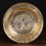 A Large 16th Century Brass Alms Dish, Circa 1550.