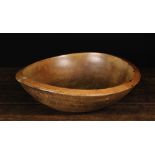 A Large Late 19th/Early 20th Century Turned Treen Bowl 5½ ins (14 cms) high,