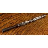 A Late 18th/19th Century Lacquered Ebony Knitting Sheath, possibly French.