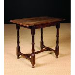 A Late 17th/Early 18th Century Oak Side Table.