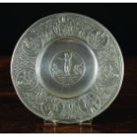 A Copy of The Resurrection Plate cast with Christ Risen to the centre medallion above inscription,