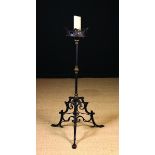 A 17th Century Wrought Iron Floor Standing Pricket Stick.