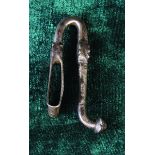 A 16th Century Wrought Iron Belt Hook, possibly French.