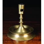 An Early 16th Century Flemish Brass Candlestick.