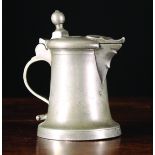 A Small and Heavy Spouted Pewter Flagon by Georg Christoph Maass of Neisse in Silesia,