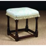 A Fine 17th Century Oak Stool.