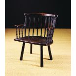 A Late 18th/Early 19th Century Country Windsor Armchair.