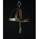 An Antique Hanging Wrought Iron Game Hook 9 ins (23 cms) in diameter.