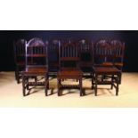 A Harlequin Set of Eight Carved Oak 'Derbyshire' Chairs.