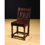 A Late 17th Century Lancashire Joined Oak Side Chair.