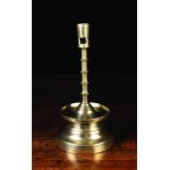 An Early 16th Century Flemish Brass Candlestick.