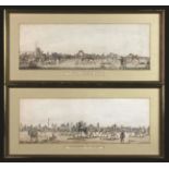 A Pair of Framed 19th Century Racing Prints entitled; "Weighing & Rubbing Down",