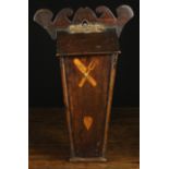 A Charming Late 18th/Early 19th Century Inlaid Mahogany Candle Box.