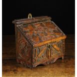 A Delightful 18th Century Treen Carpenter's Candlebox,