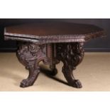 A Large Italian Style Walnut Centre Table.