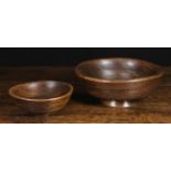Two 19th Century Turned Treen Bowls.