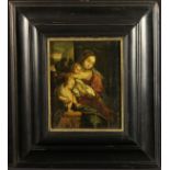 An 18th Century Oil on Oak Panel in the 16th century Italian style,