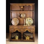 A Small 18th Century Style Oak Dresser with Rack.