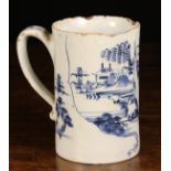 A Large 18th Century English Delft Tankard (A/F), probably Liverpool.