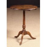 A Small 18th Century Oak Tilt Top Tripod Wine Table.