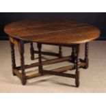 A Large Late 17th/Early 18th Century Oak Gateleg Table,