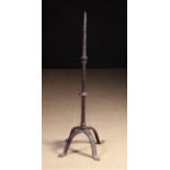 A Good 15th Century Wrought Iron Floor Standing Pricket Stick.