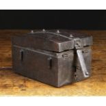 A Late 15th Century French Wrought Iron Missal Box, 4½ ins (11.