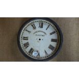 A cast iron Synchronome Electric clock case - Diameter 35cm - no works