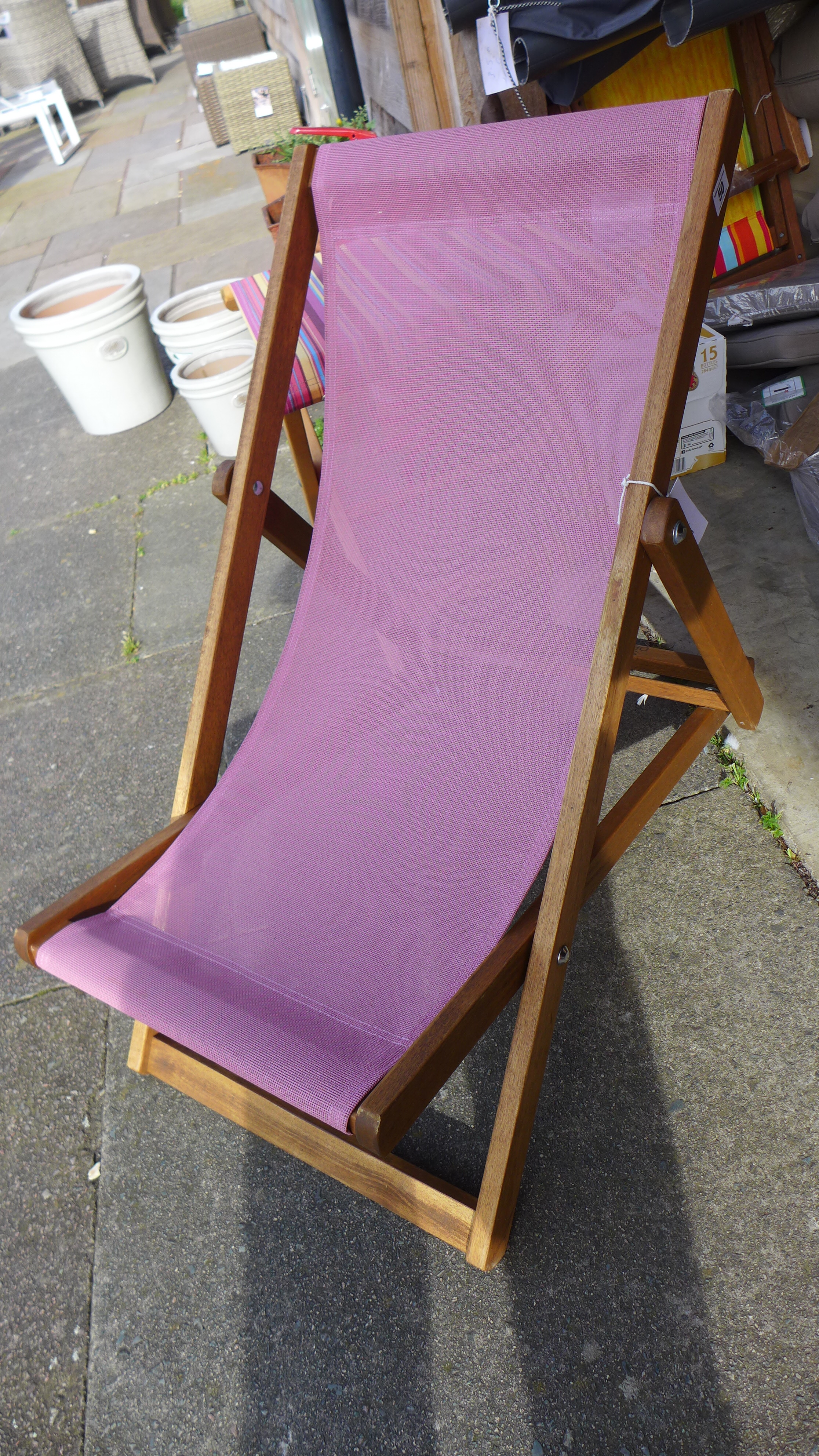 A new Southsea hardwood folding child's deckchair