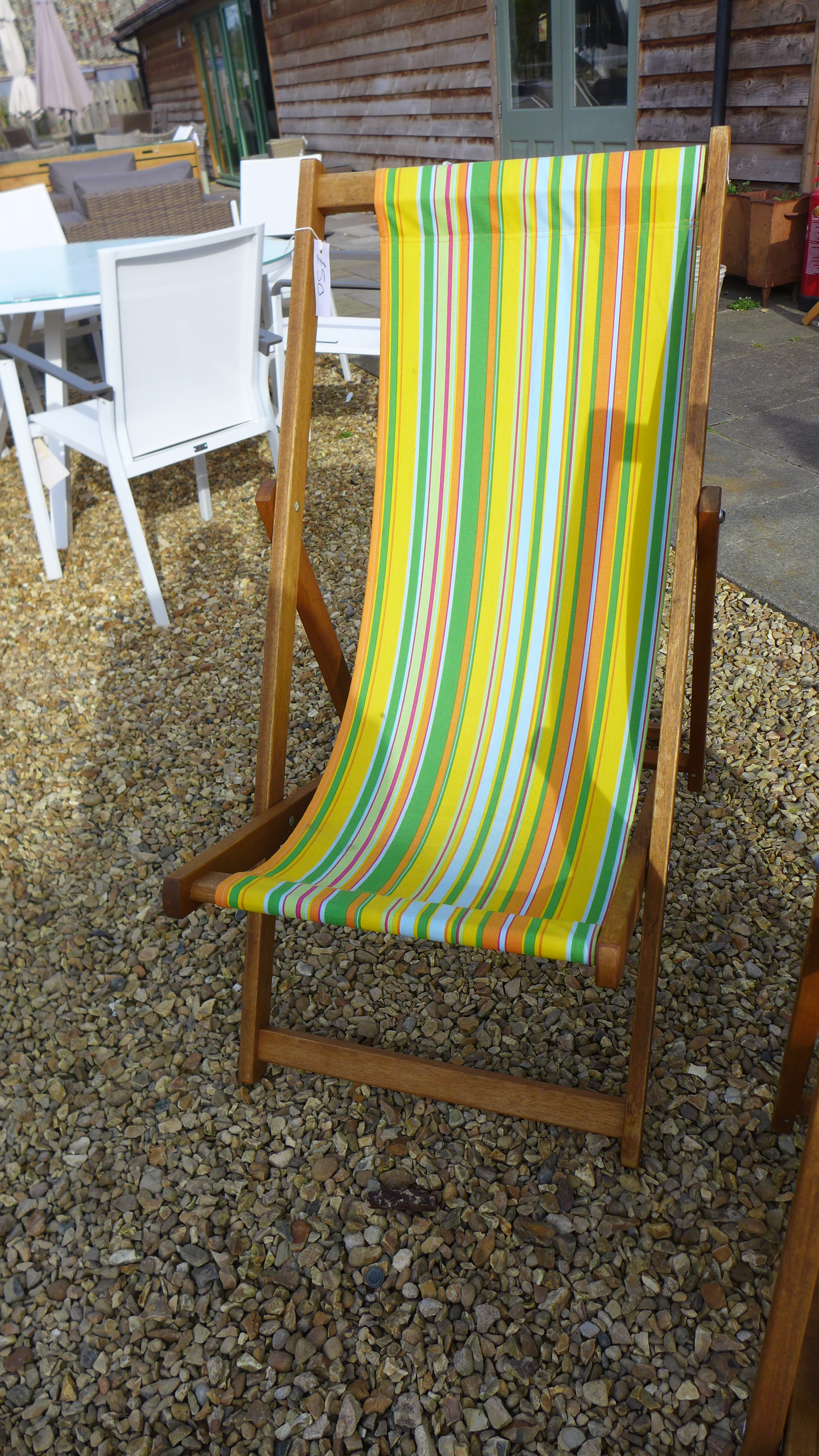 A new Southsea hardwood deckchair