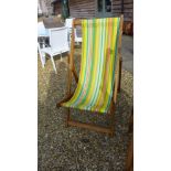 A new Southsea hardwood deckchair