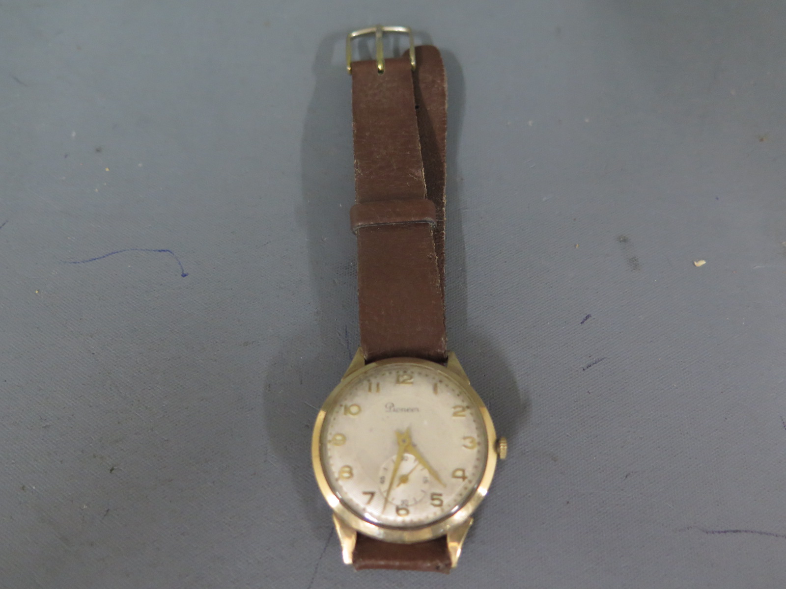 A 9ct gold cased pioneer wristwatch,