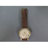A 9ct gold cased pioneer wristwatch,