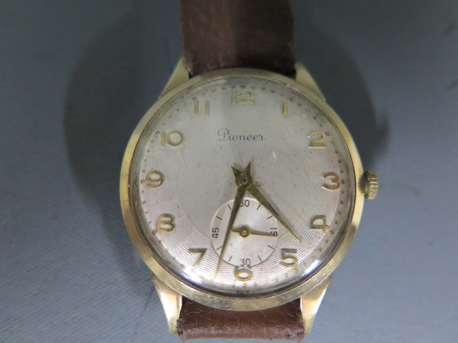 A 9ct gold cased pioneer wristwatch, - Image 2 of 2