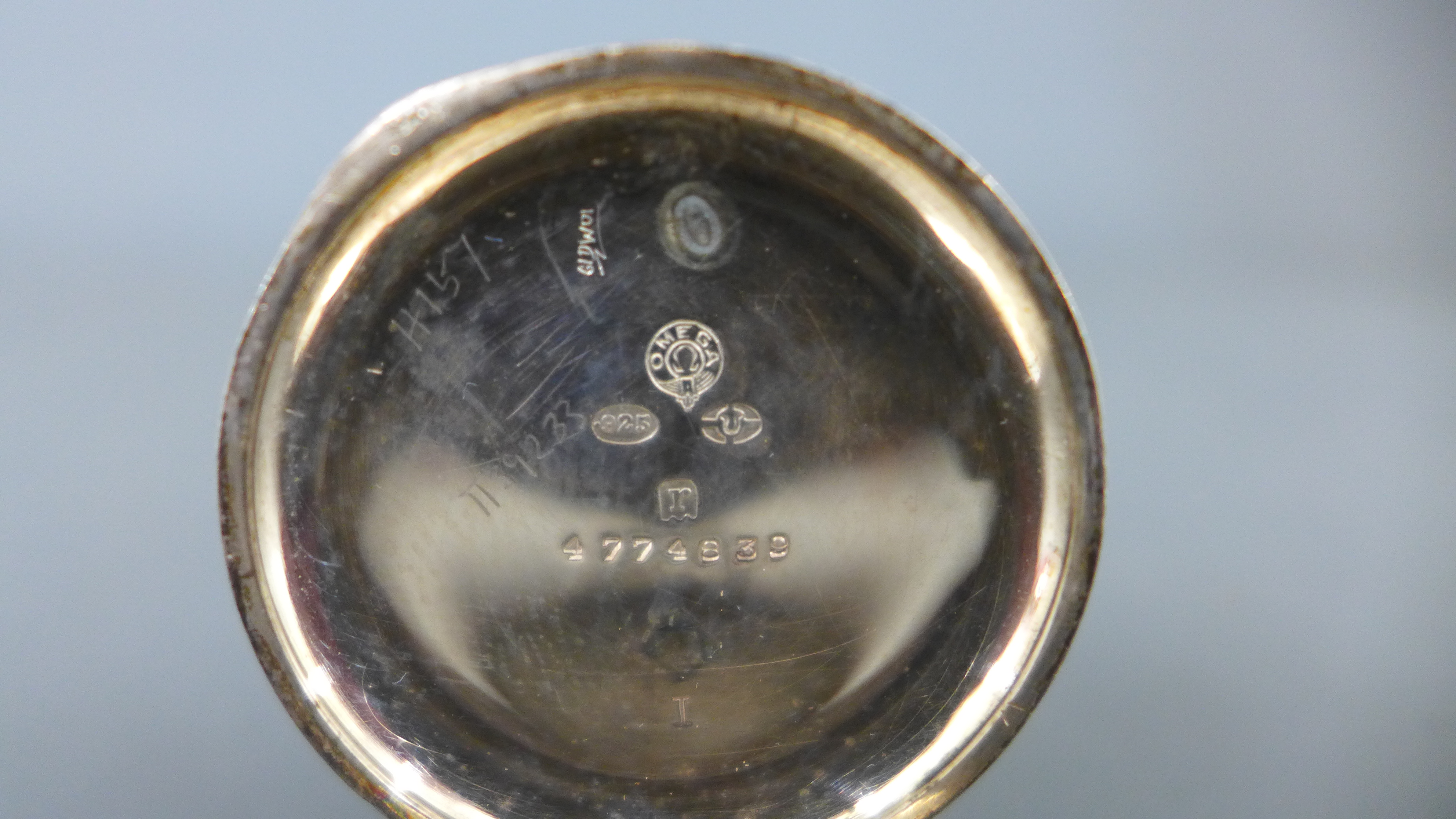 A ladies silver hallmarked cased Omega pocket watch Roman numerals to dial with subsidiary second - Image 4 of 4